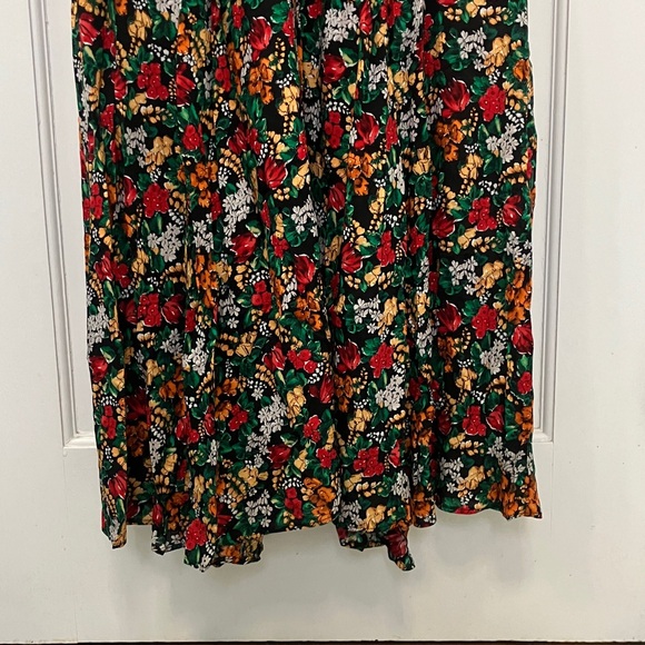Zara Women's Black Floral Printed Maxi Dress size Small -Like New - Picture 6 of 15